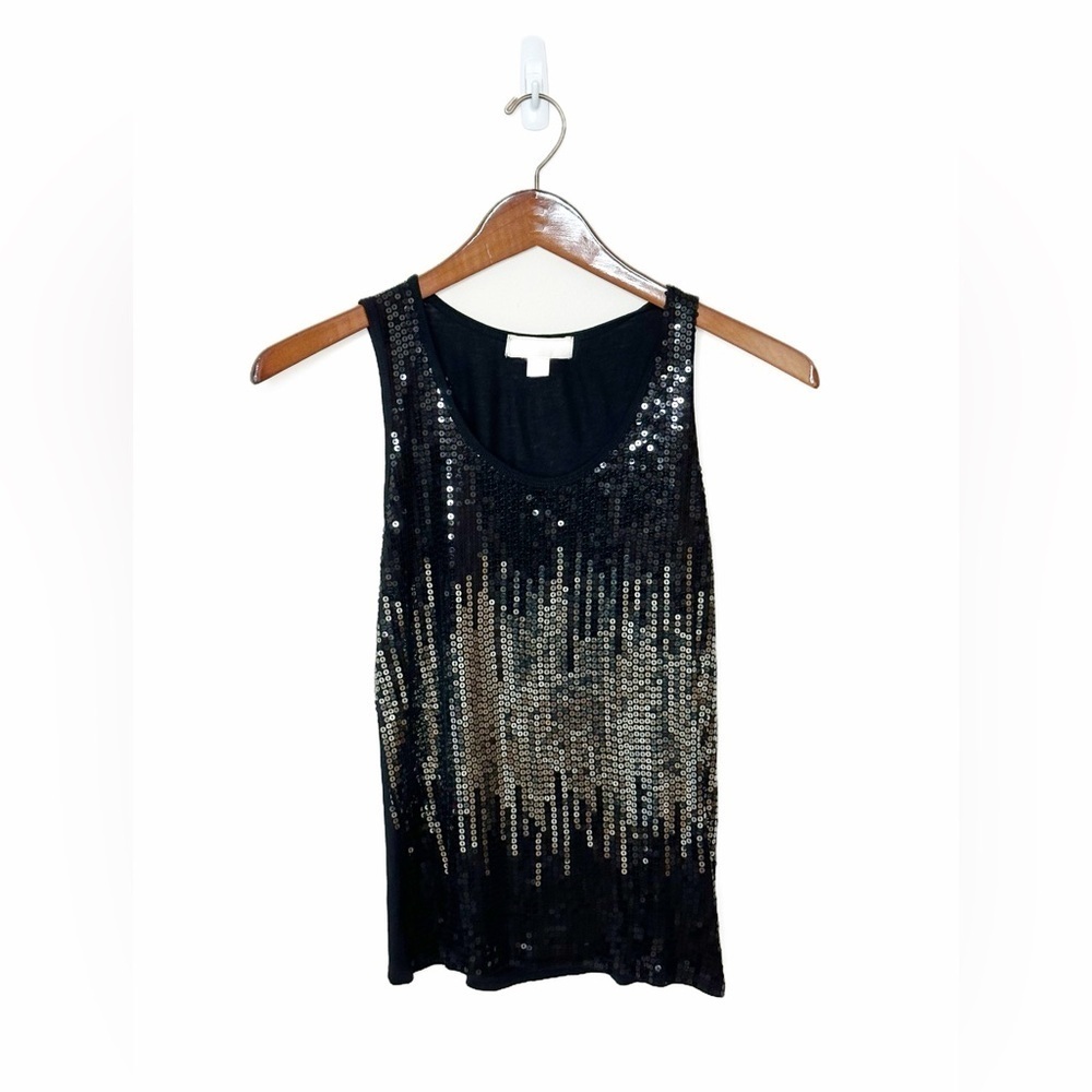 MICHAEL Michael Kors, Black Ombré  Sequin Tank, EUC, size Medium #mobwife